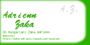 adrienn zaka business card